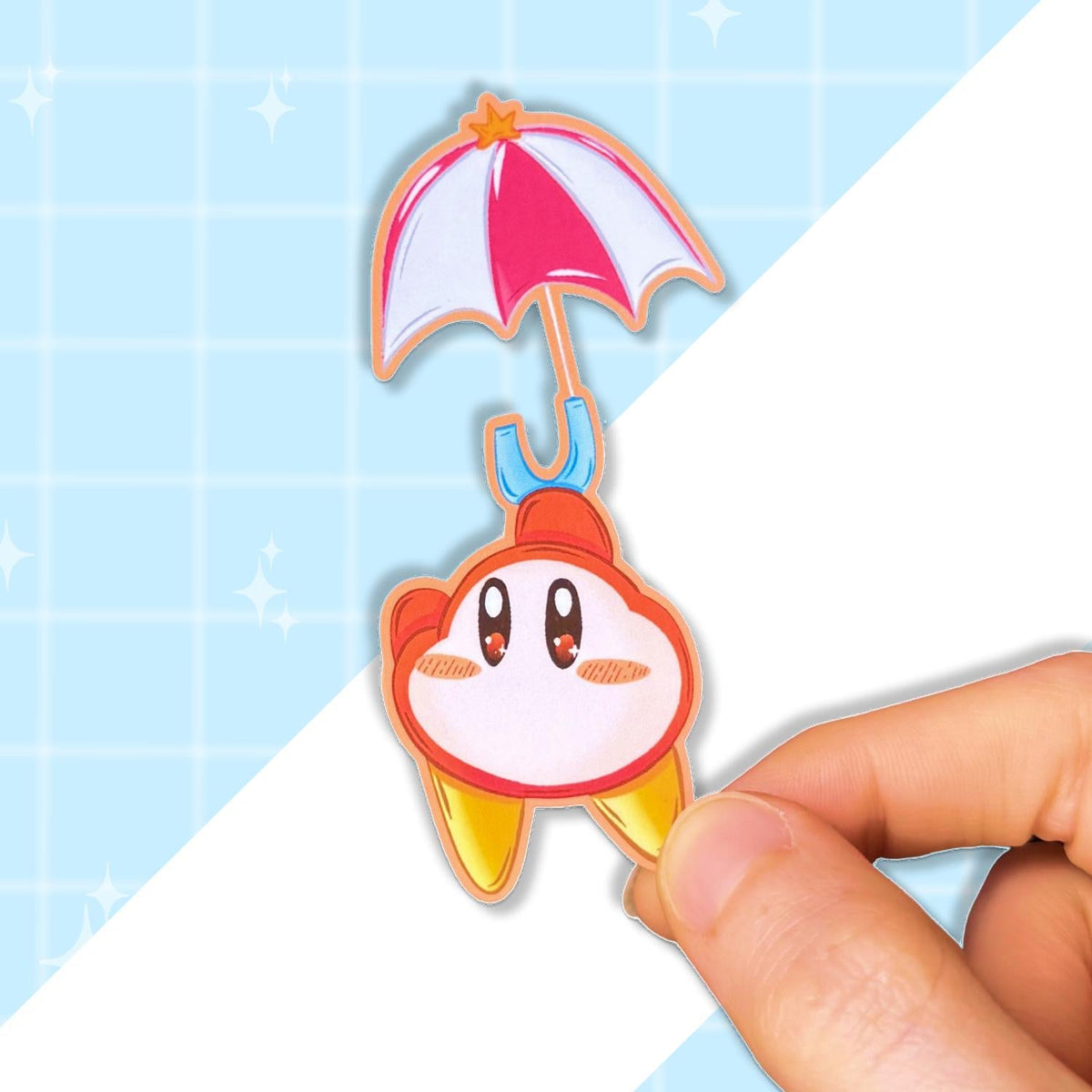 Colorful Poyo Stickers | Matte Waterproof Vinyl | Pink Blob Kirb Gaming Sticker Set