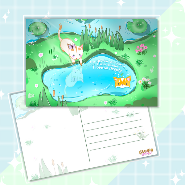 Pond Kitties Postcard
