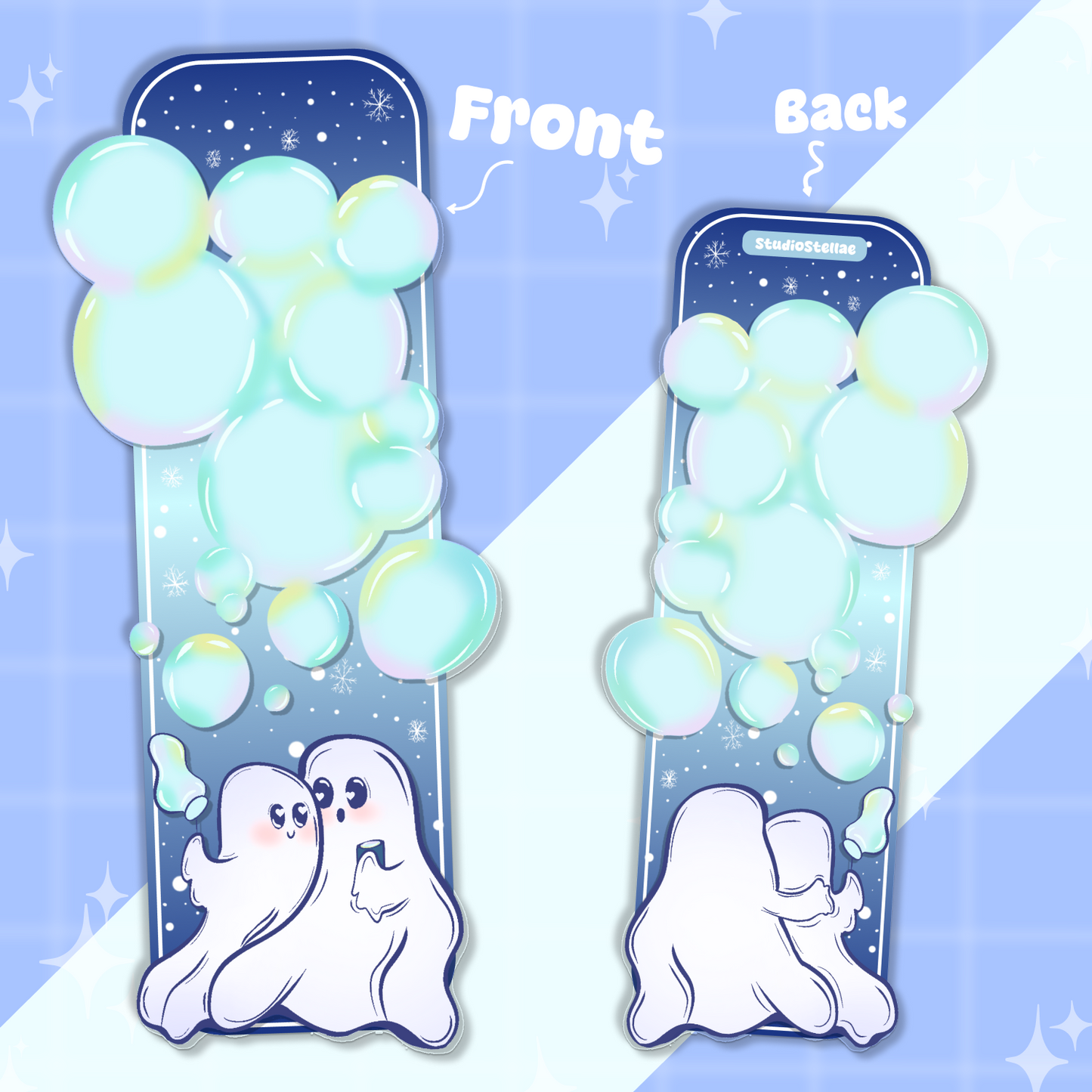 Ghost Couple Bubbles Bookmark