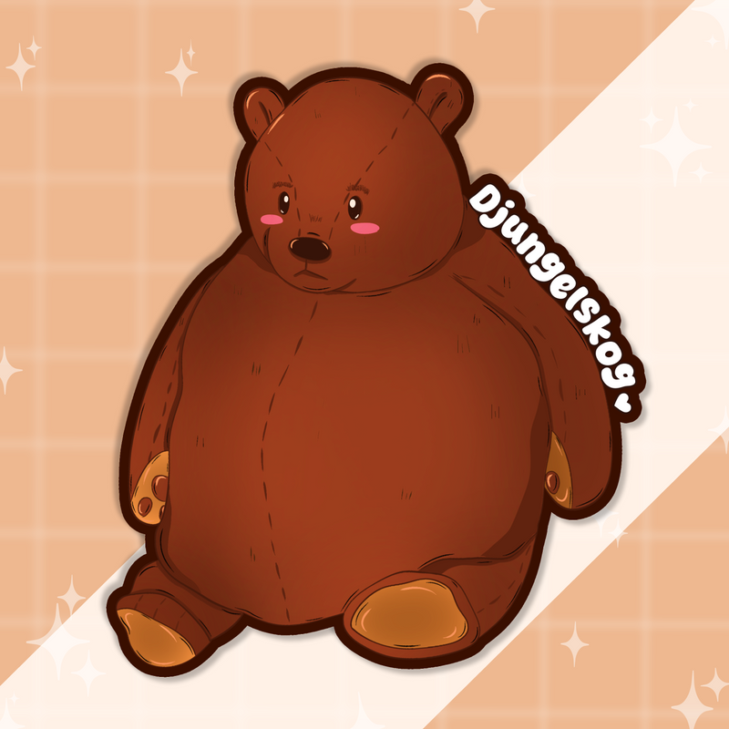 Chubby Bear Sticker
