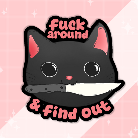 FAFO Cat Sticker