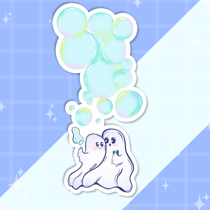 Bubble Ghosts Sticker