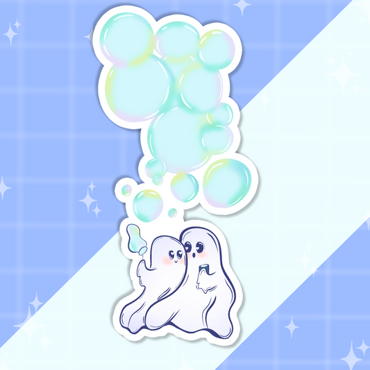 Bubble Ghosts Sticker