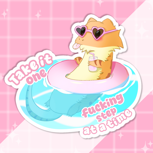 Chill Bearded Dragon Sticker