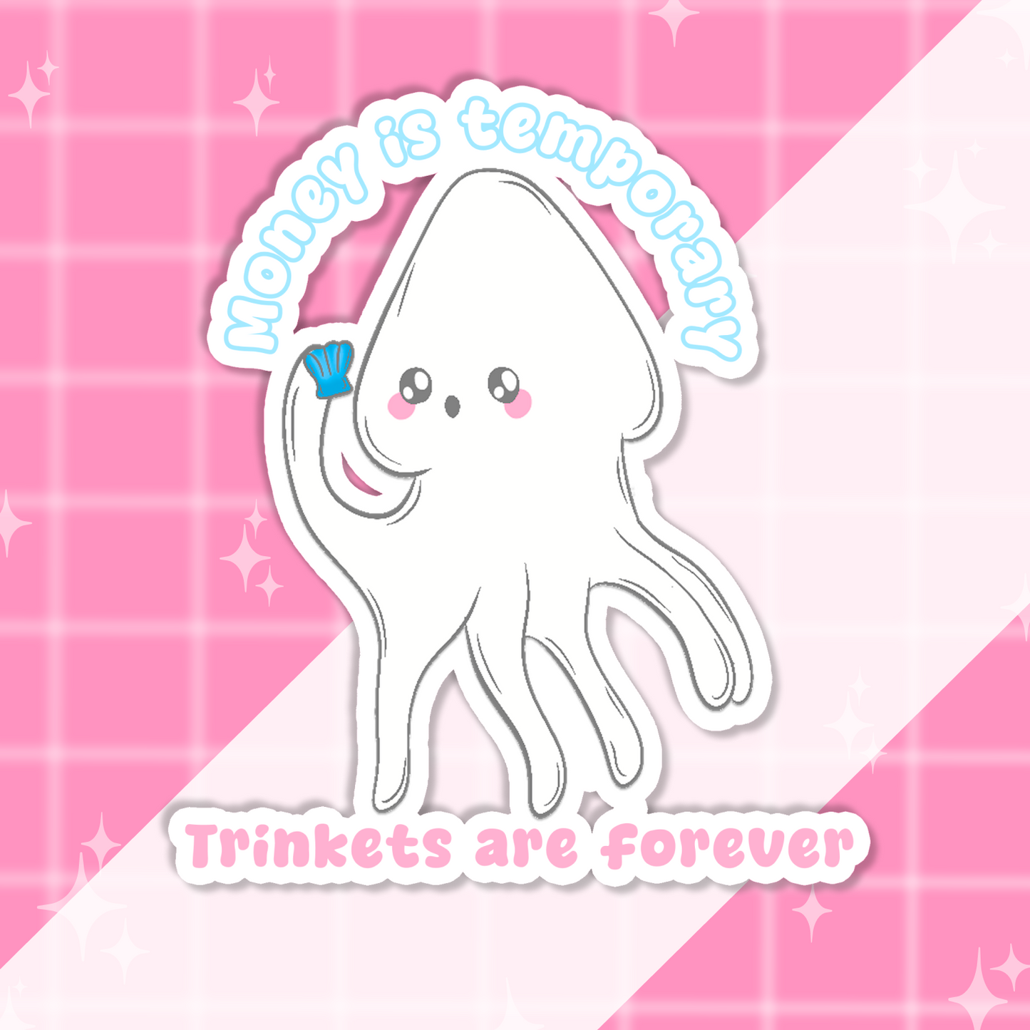 Trinket Squid Sticker