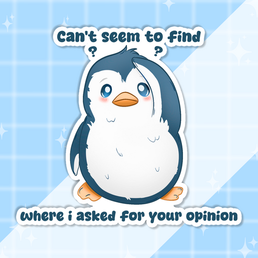Sarcastic Penguin Sticker