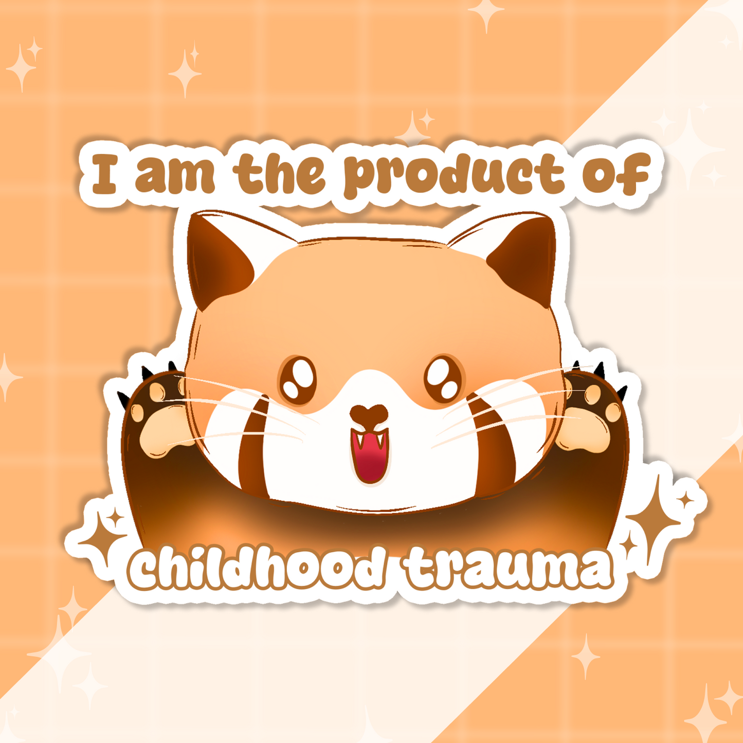 Trauma Panda Sticker