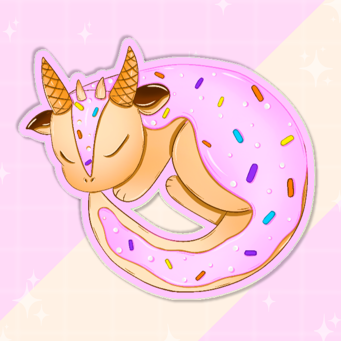 Frosted Cookie-Dragon Sticker
