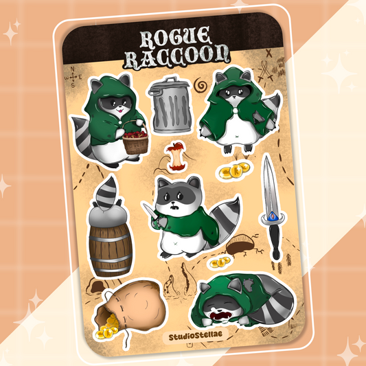 Rogue Raccoon Sticker Sheet