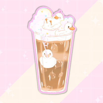 Iced Mocha Ducks Sticker
