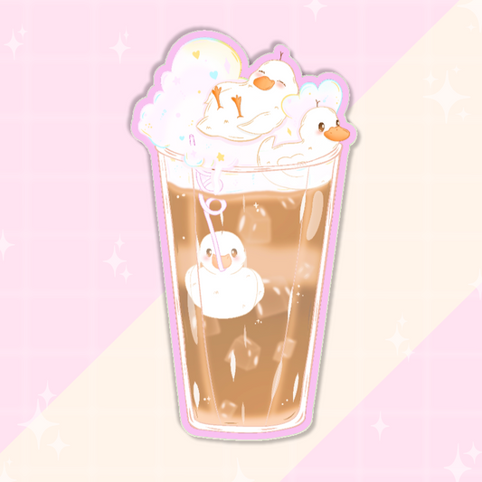 Iced Mocha Ducks Sticker