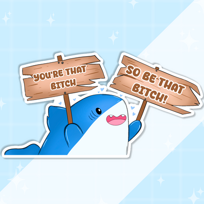 Hype Shark Sticker