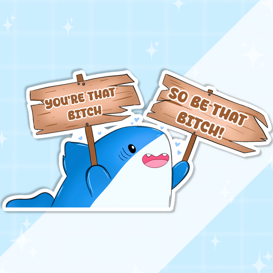 Hype Shark Sticker