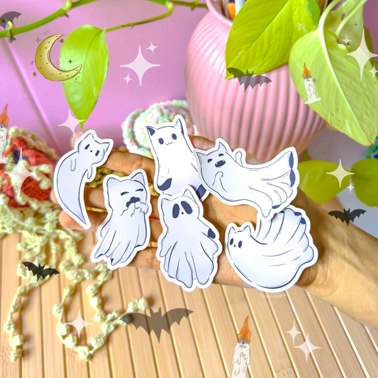 Spooky Kitty Sticker Set