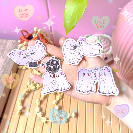 Ghost Couple Sticker Set