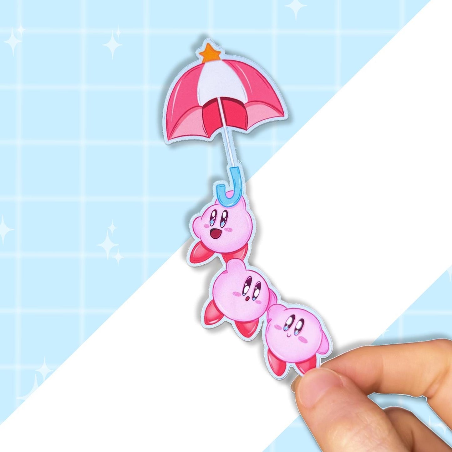 Colorful Poyo Stickers | Matte Waterproof Vinyl | Pink Blob Kirb Gaming Sticker Set