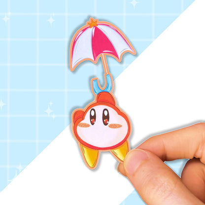 Colorful Poyo Stickers | Matte Waterproof Vinyl | Pink Blob Kirb Gaming Sticker Set