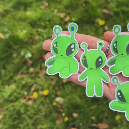 Aftonsparv Alien Sticker Set | IKEA Plushie Inspired Kawaii Alien Decal Pack | Neurodivergence & Autism Awareness